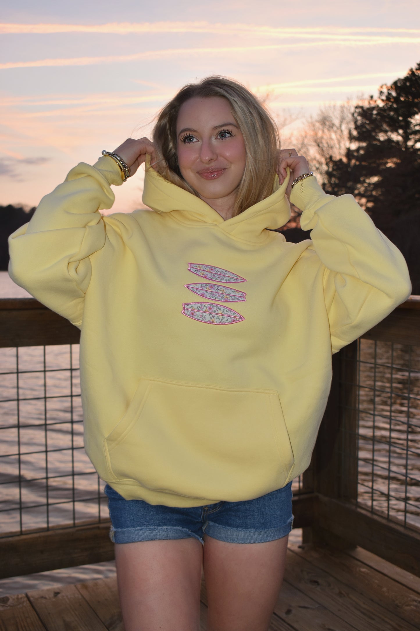 Surfboard hoodie