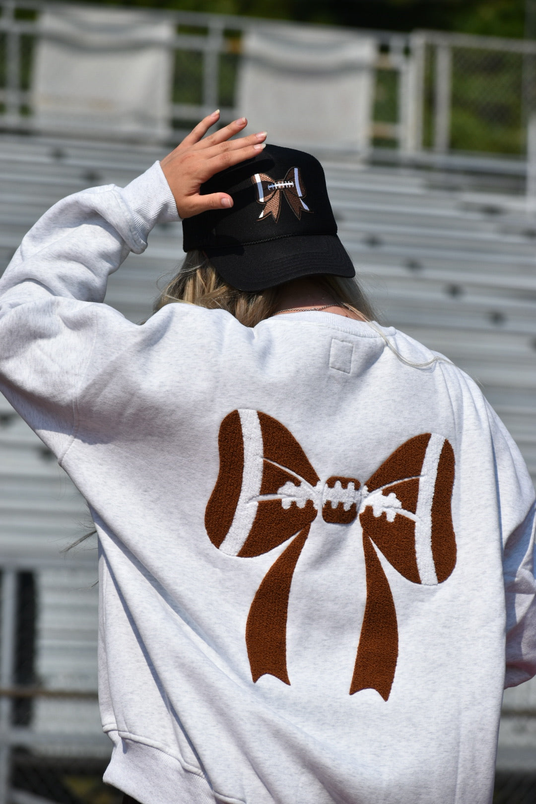 Football Bow Trucker Hat