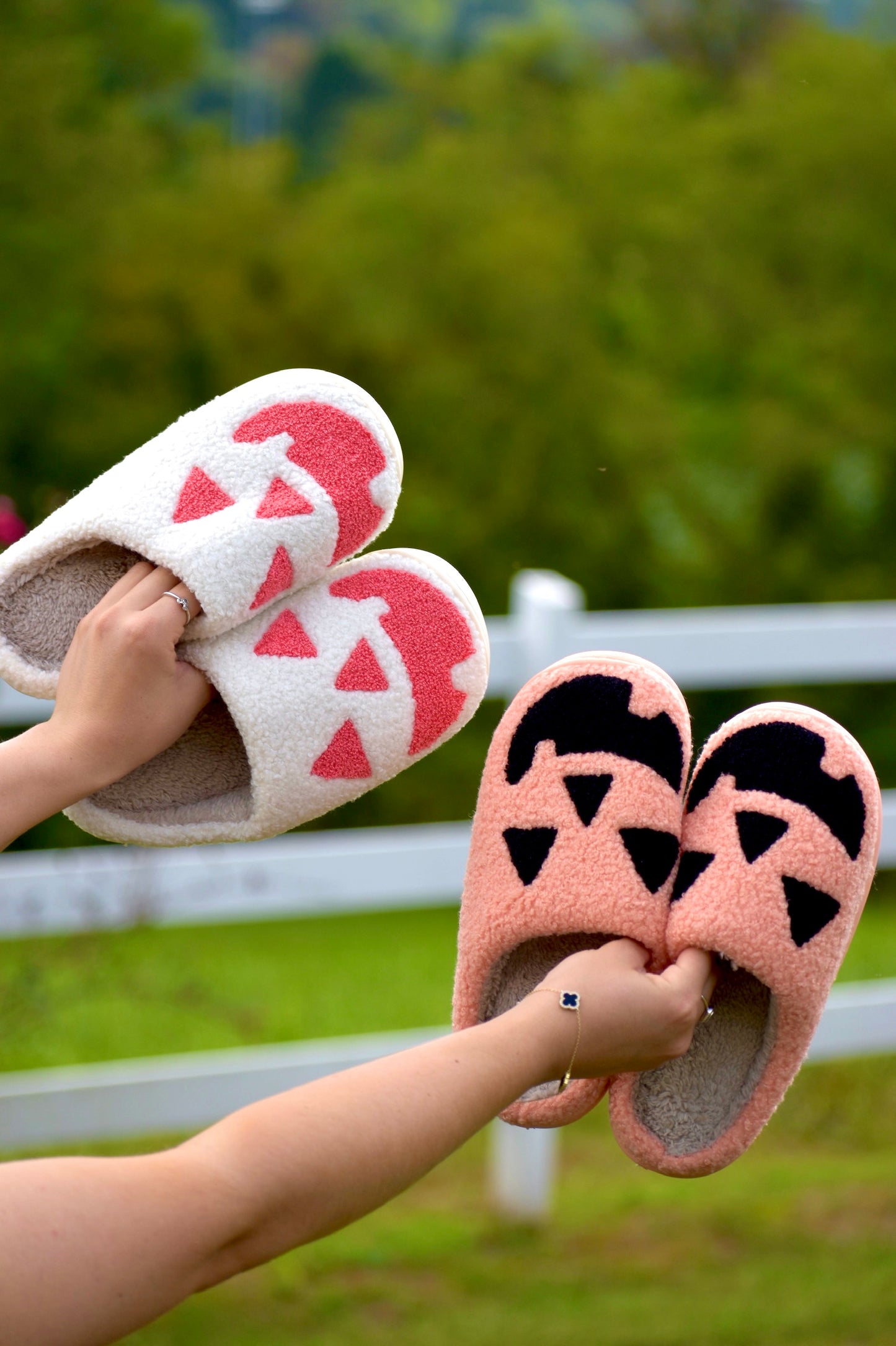 Pink Pumpkin Slippers