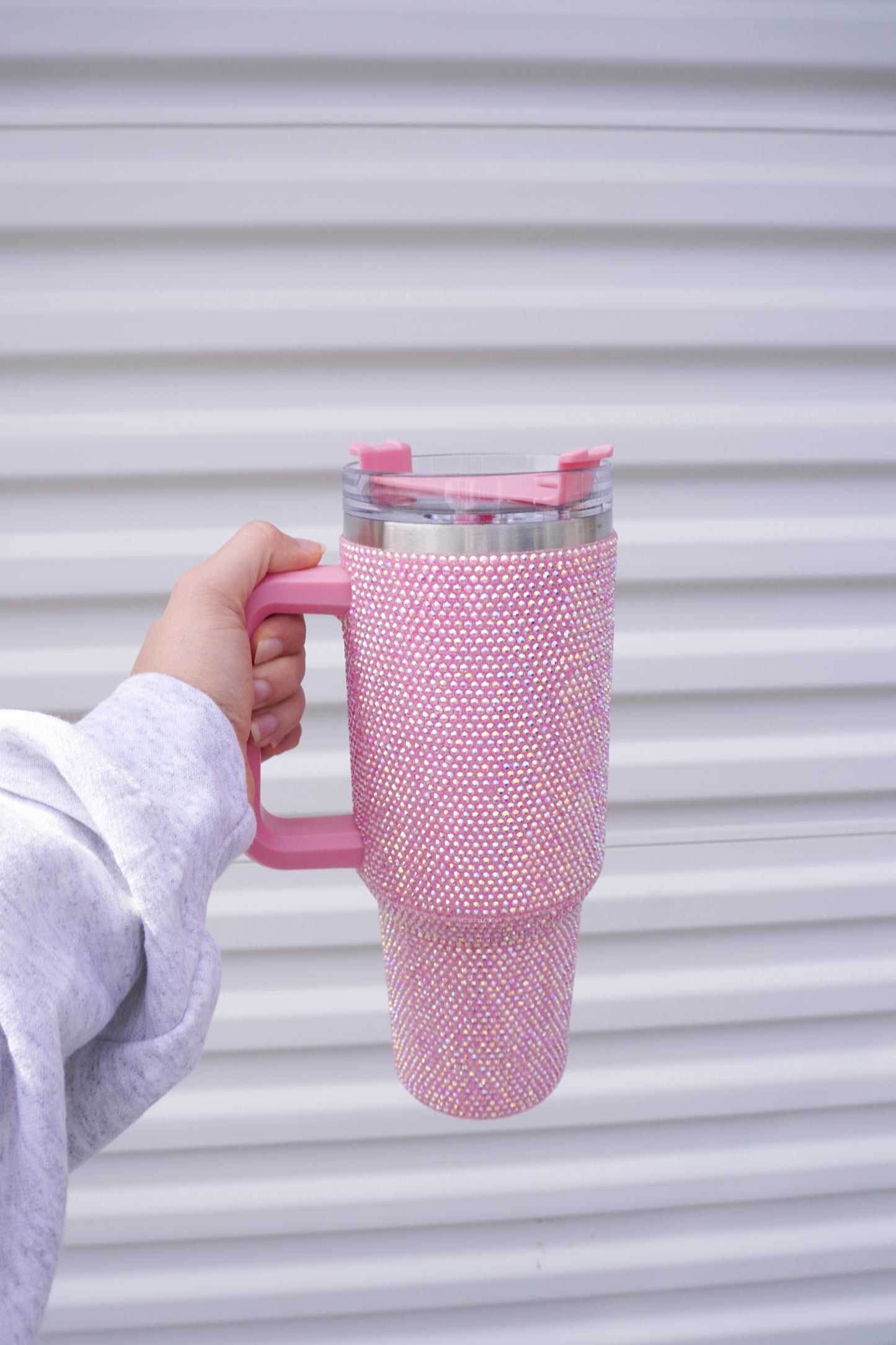 Pink Rhinestone Tumbler