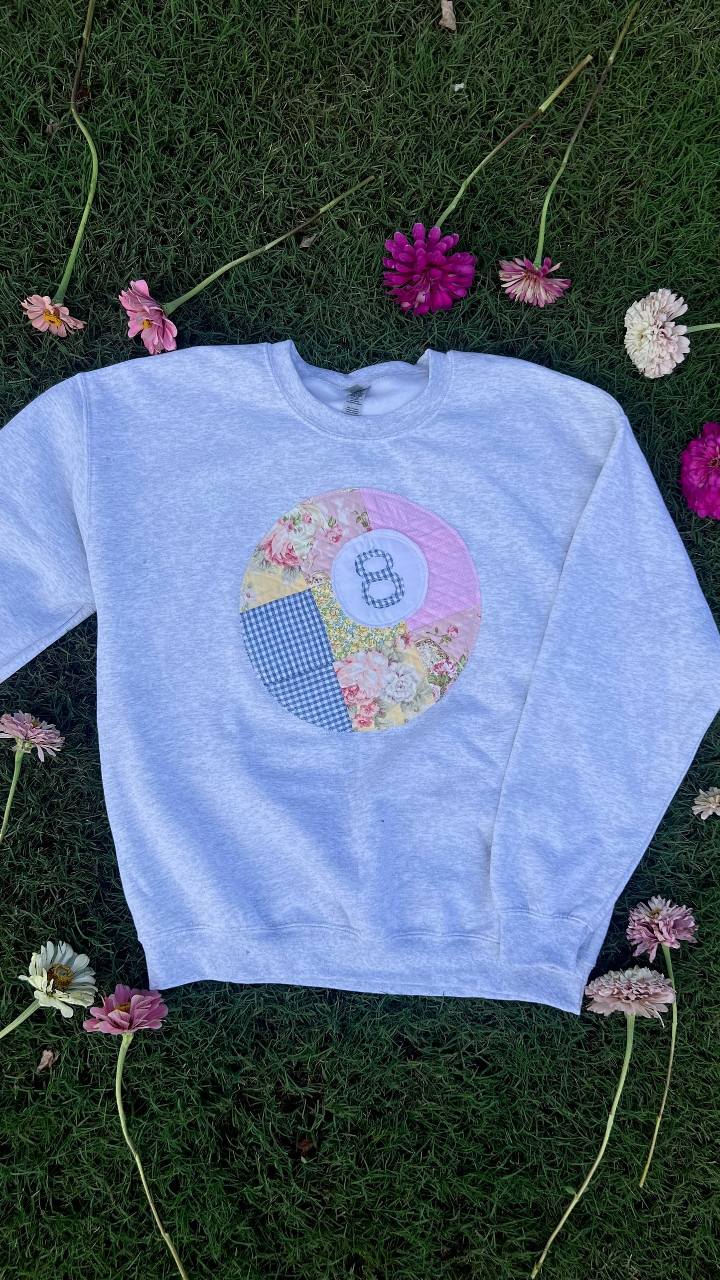 Quilted 8 Ball Crewneck
