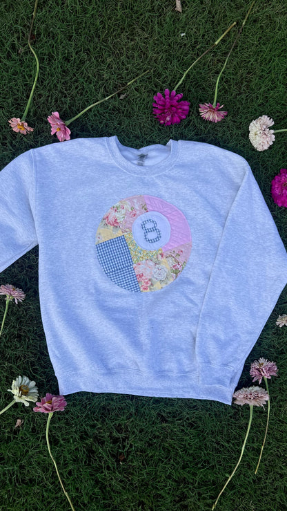 Quilted 8 Ball Crewneck