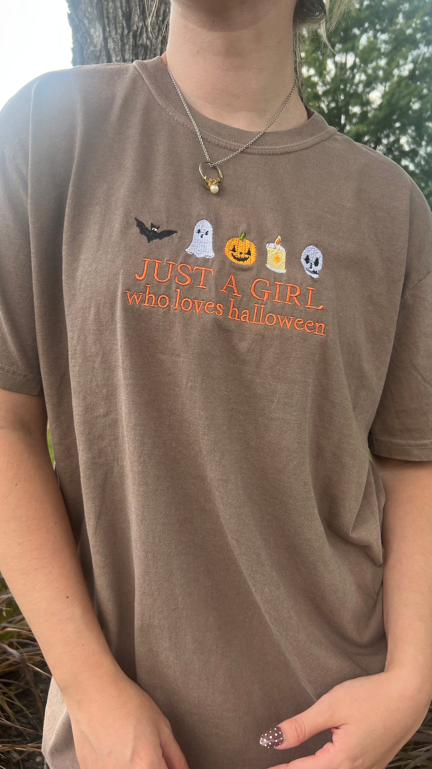 Just A Girl Who Loves Halloween Tee