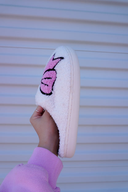 Pink Bow Slippers