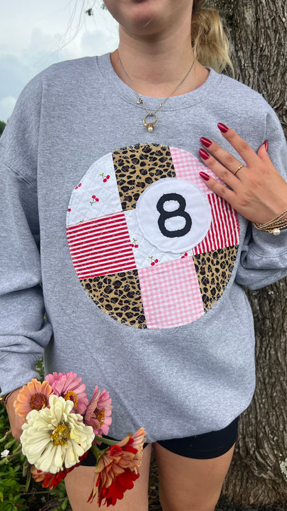 Quilted 8 Ball Crewneck
