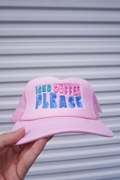 Ice Coffee Please Trucker Hat