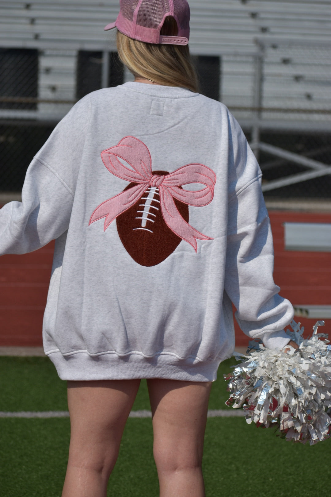 Coquette Football Crewneck