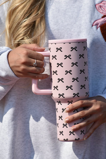 Pink Bow Tumbler