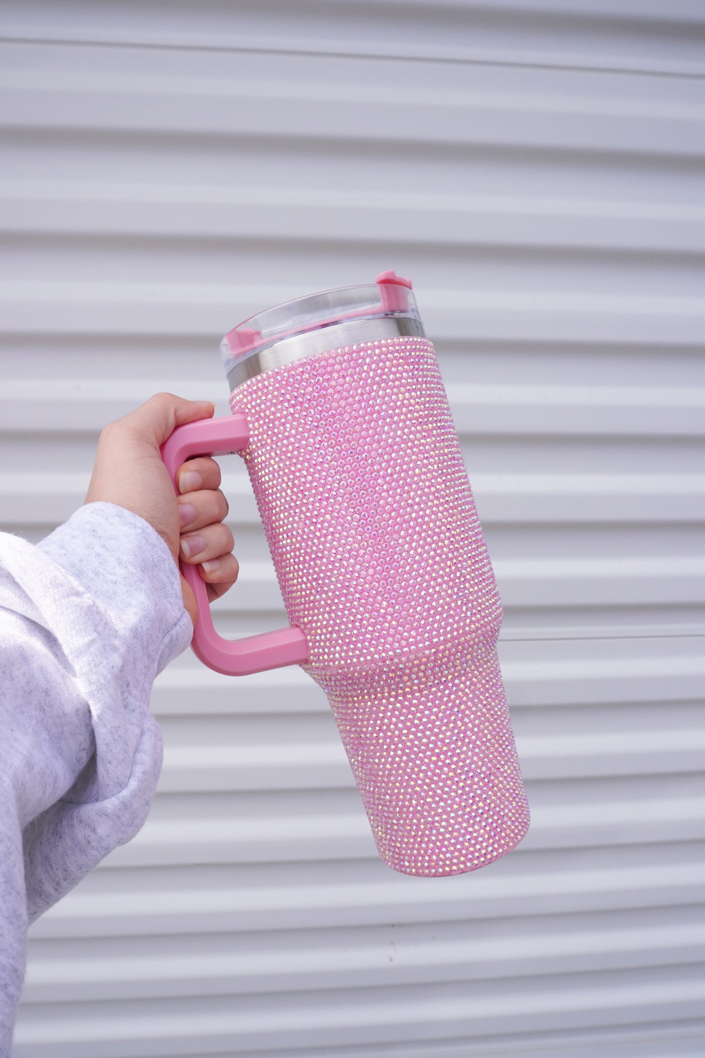 Pink Rhinestone Tumbler