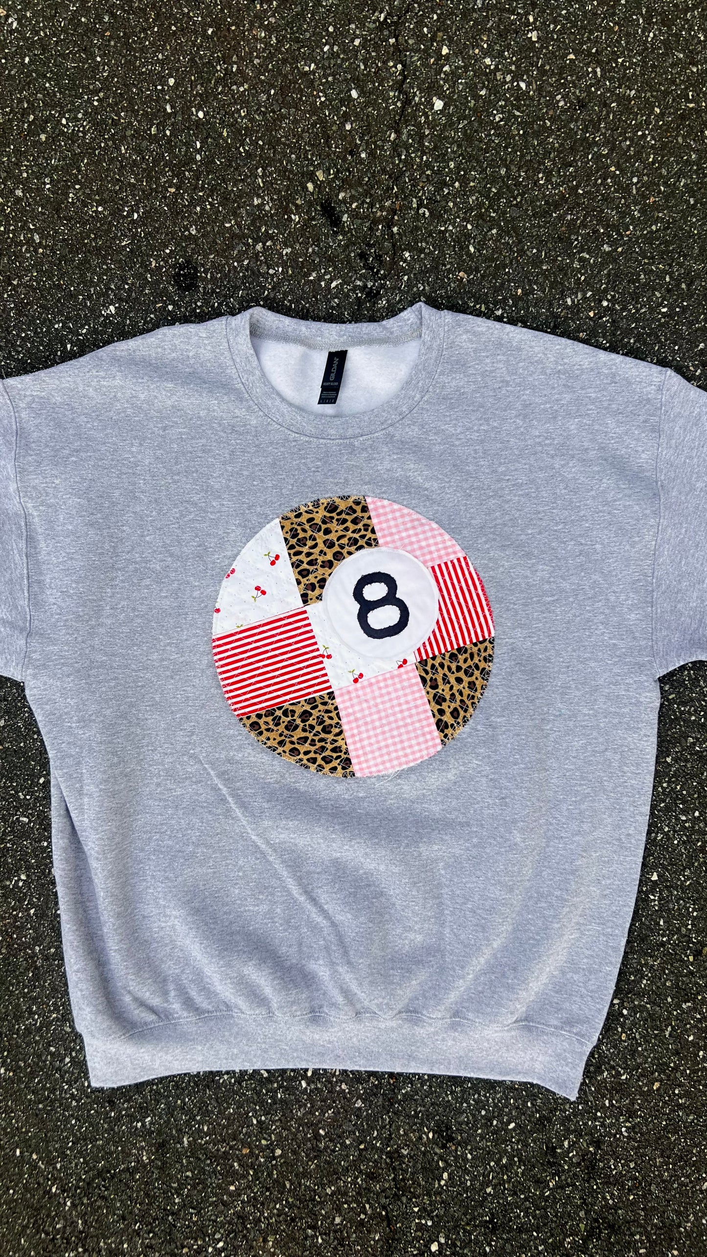 Quilted 8 Ball Crewneck