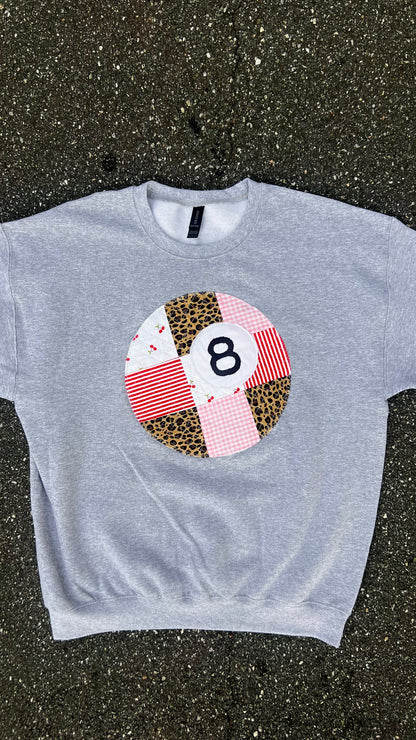 Quilted 8 Ball Crewneck