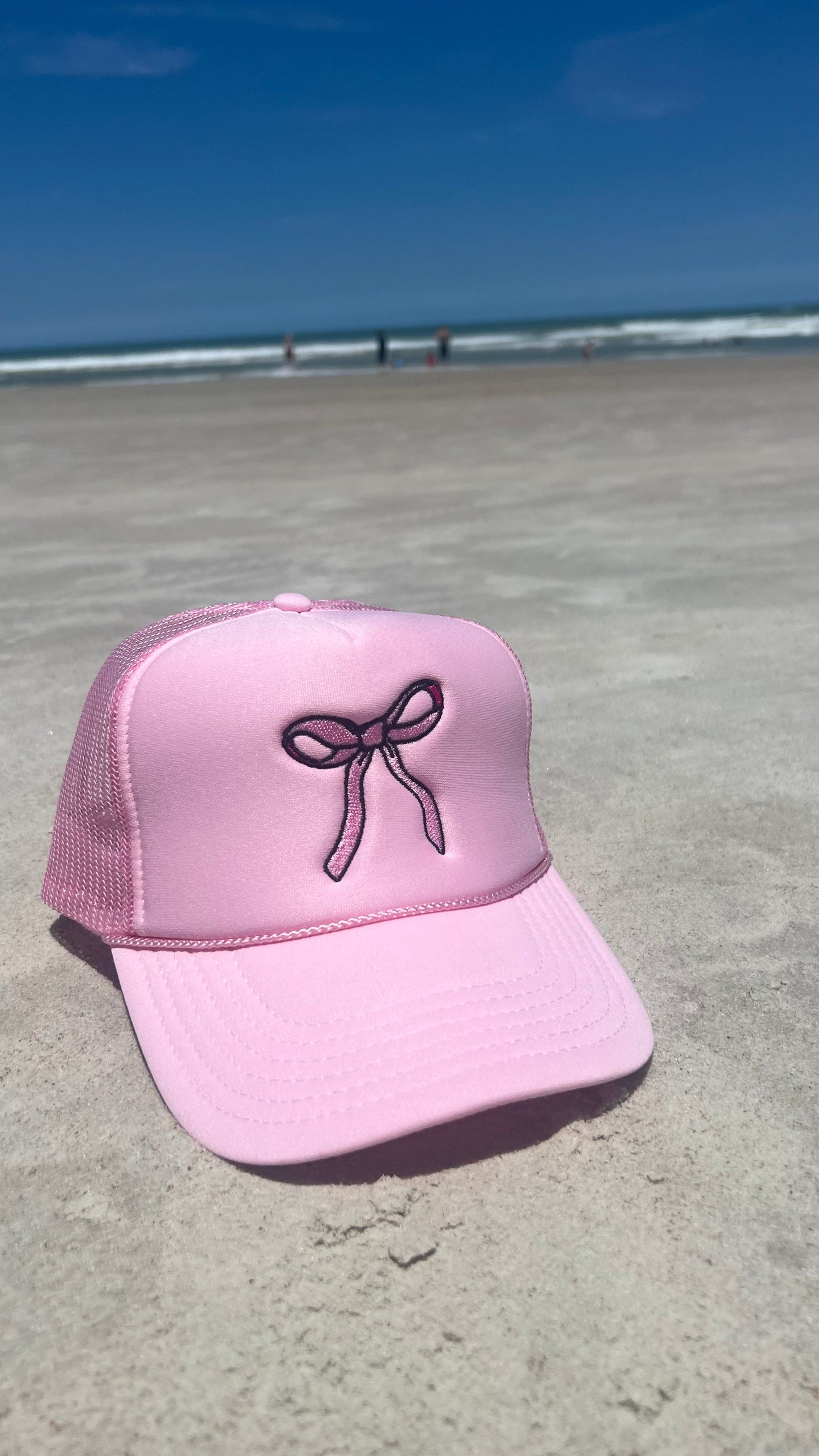 Pink Bow Trucker Hat