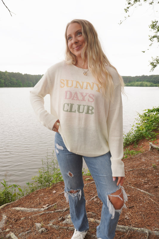 Sunny Days Club Lightweight Sweater